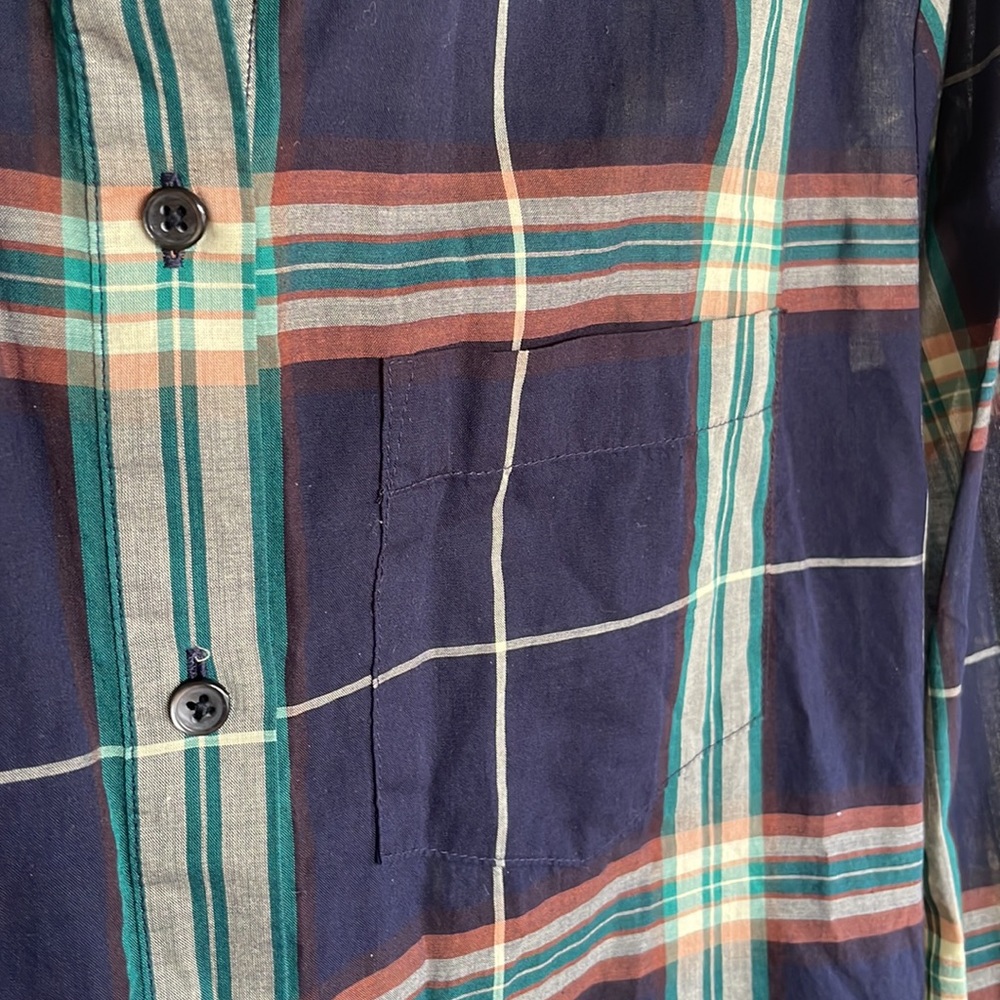 Madewell Navy Blue Lightweight Button Up - Picture 3 of 5